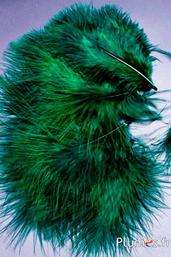 Dinde marabout - 8-12 cm - vert sapin